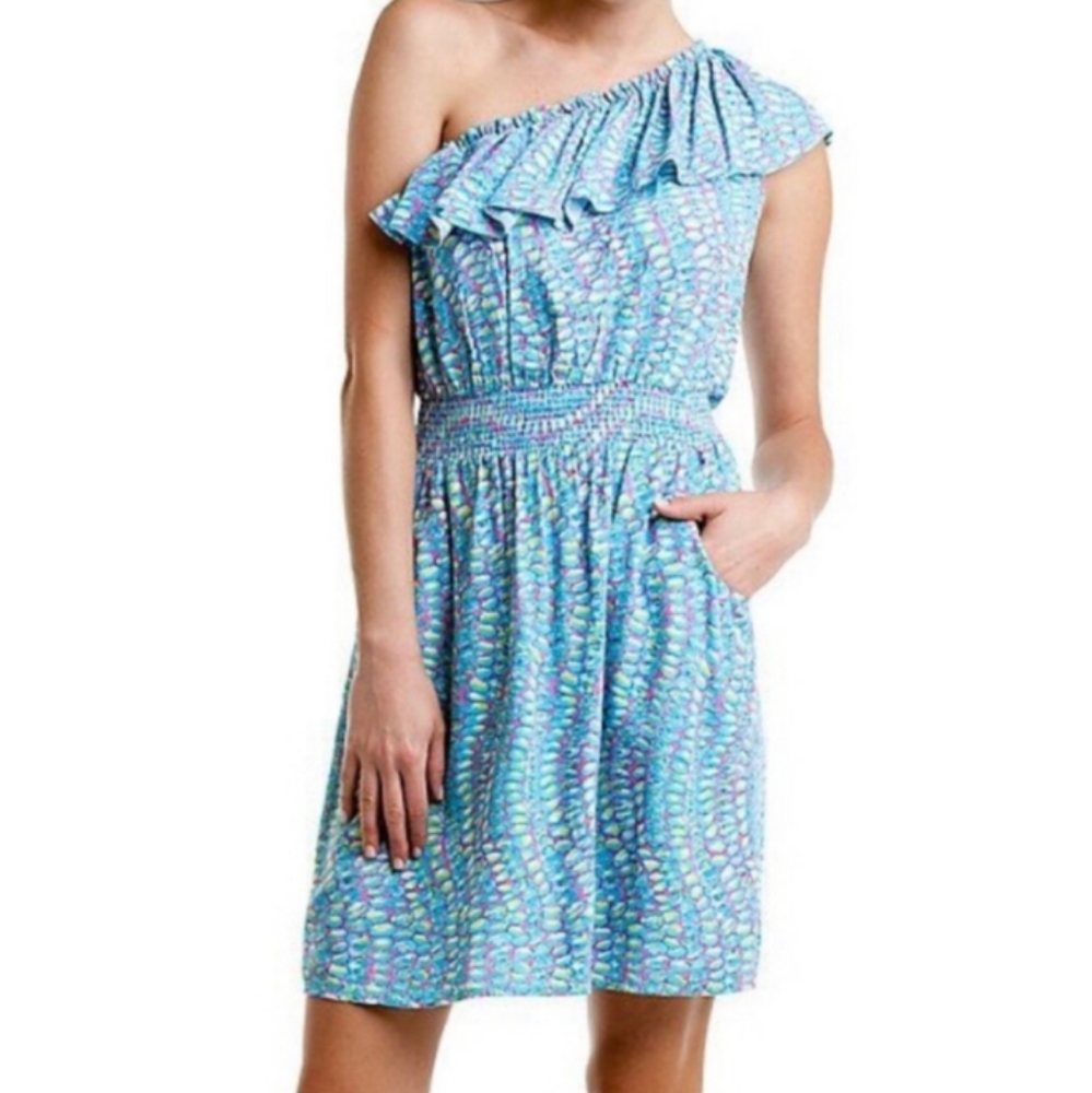 Lilly Pulitzer Jessy Dress In Clam Jam